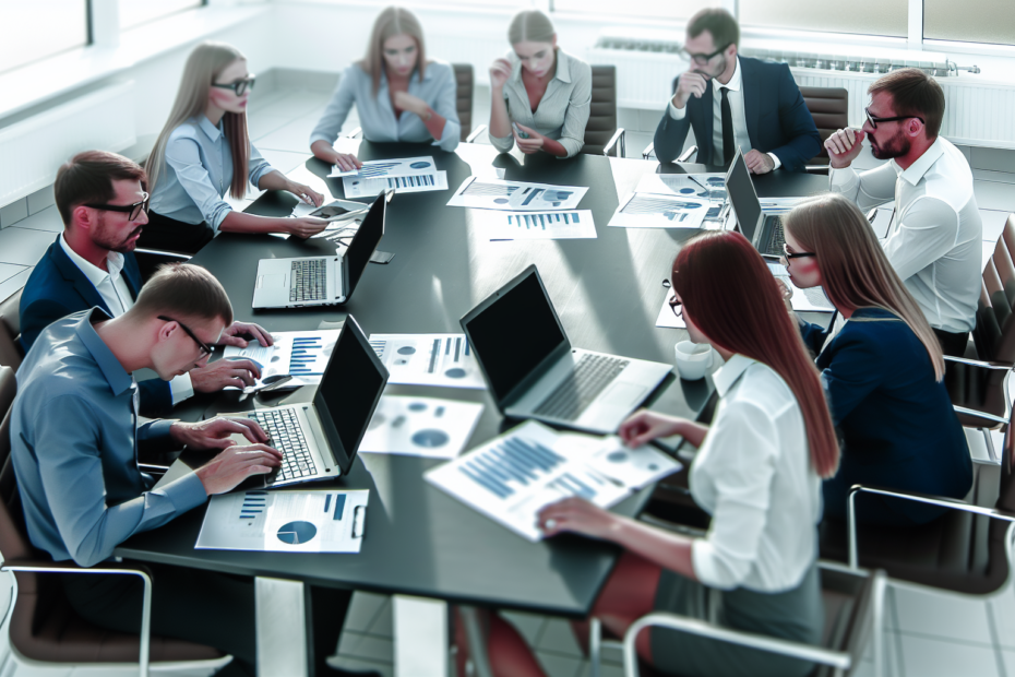 Når data former kreative beslutninger: Strategisk kampagneplanlægning baseret på brugermønstre Billedbeskrivelse: Et team af marketingprofessionelle sidder omkring et konferencebord med bærbare computere og diagrammer, dybt engageret i dataanalyse for at udvikle en datadrevet marketingstrategi. Alt-tekst: Marketingteam analyserer data på bærbare computere for at udvikle strategi