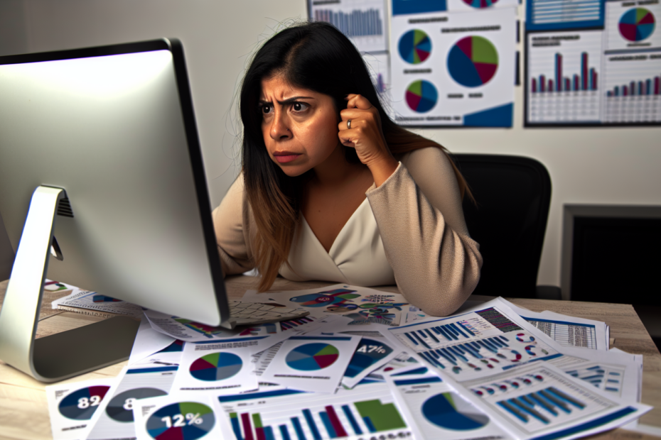 Effekten af målgruppeanalyse i betalte kampagner: Brug af demografisk segmentering til bedre resultater En marketingspecialist analyserer omhyggeligt målgruppedata på sin computer, omgivet af diagrammer og grafer, der afspejler demografisk segmentering. Marketingspecialist studerer nøje målgruppedata på computer med diagrammer og grafer for demografisk segmentering.