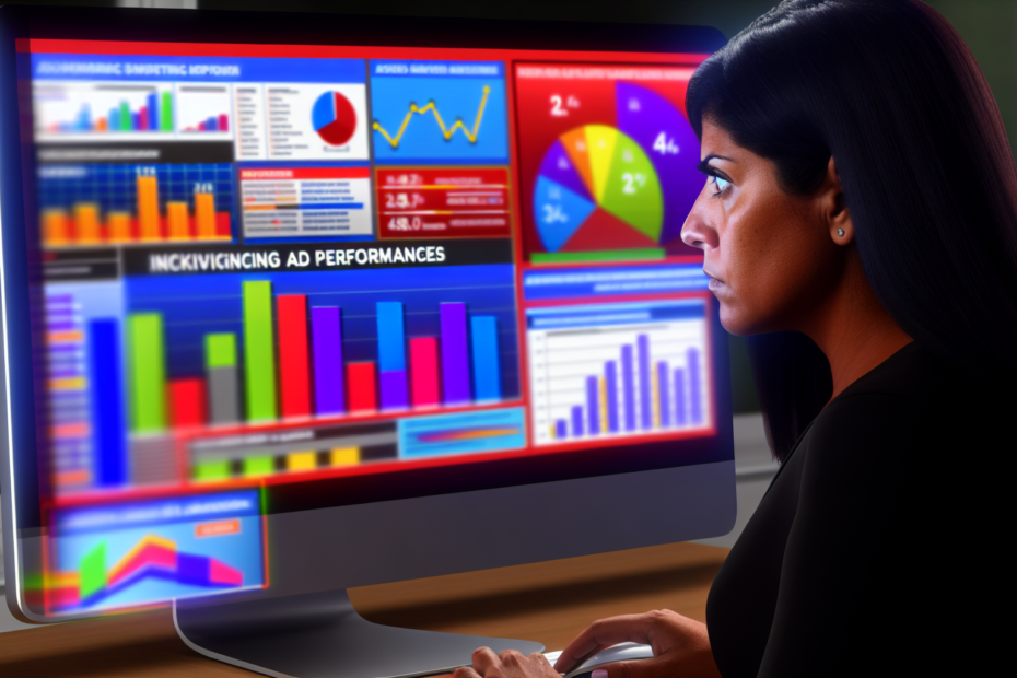 Performancerapportering i sociale annoncer: Få mere ud af din split-test analyse Fotorealistisk billede af en marketing specialist der analyserer datagrafik over annoncers præstation på en computer Alt-text: Marketing specialist analyserer annoncers præstationer på computer med grafik og diagrammer