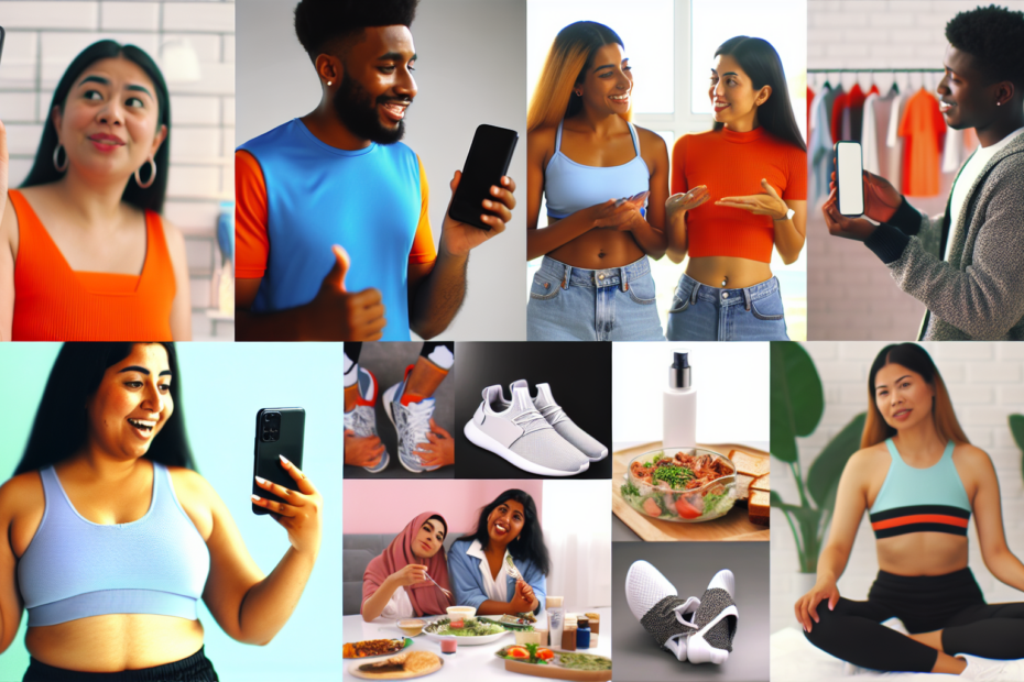 Derfor prioriterer førende brands brugergenereret indhold i deres markedsstrategi En kreativ samling af brugergeneret indhold, der viser forskellige mennesker, der interagerer med og anmelder produkter fra førende brands på sociale medier og platforms.
